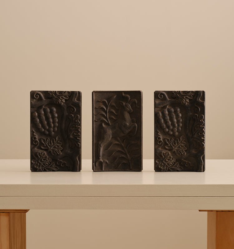 SET OF CAST IRON RELIEFS