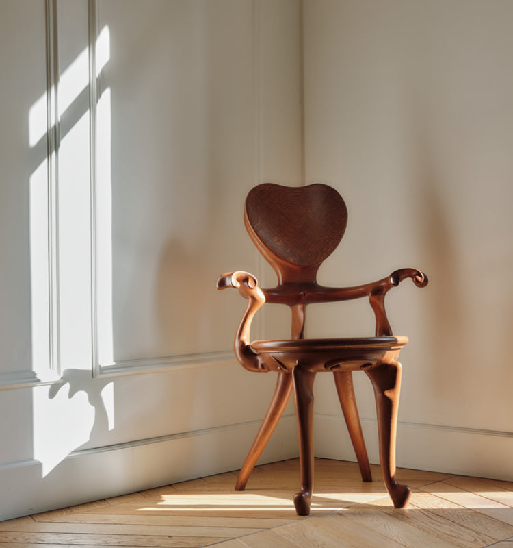 CALVET ARMCHAIR AND STOOL